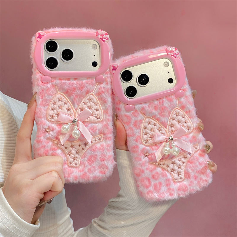 Apple Iphone 15 - Funda de Felpa con Diseño de