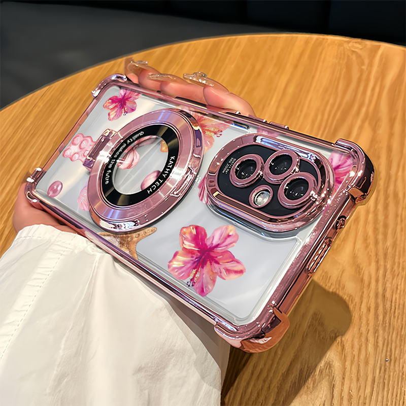 Vivo V40 - Funda de teléfono con diseño floral