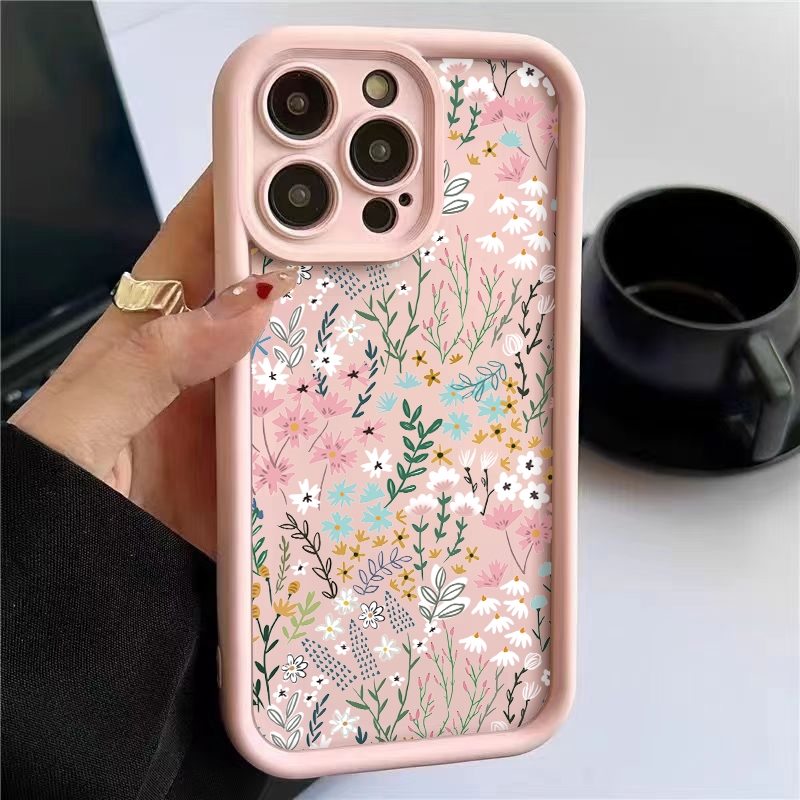 Xiaomi Redmi Note 14 - Funda Rosa con Diseño Floral de