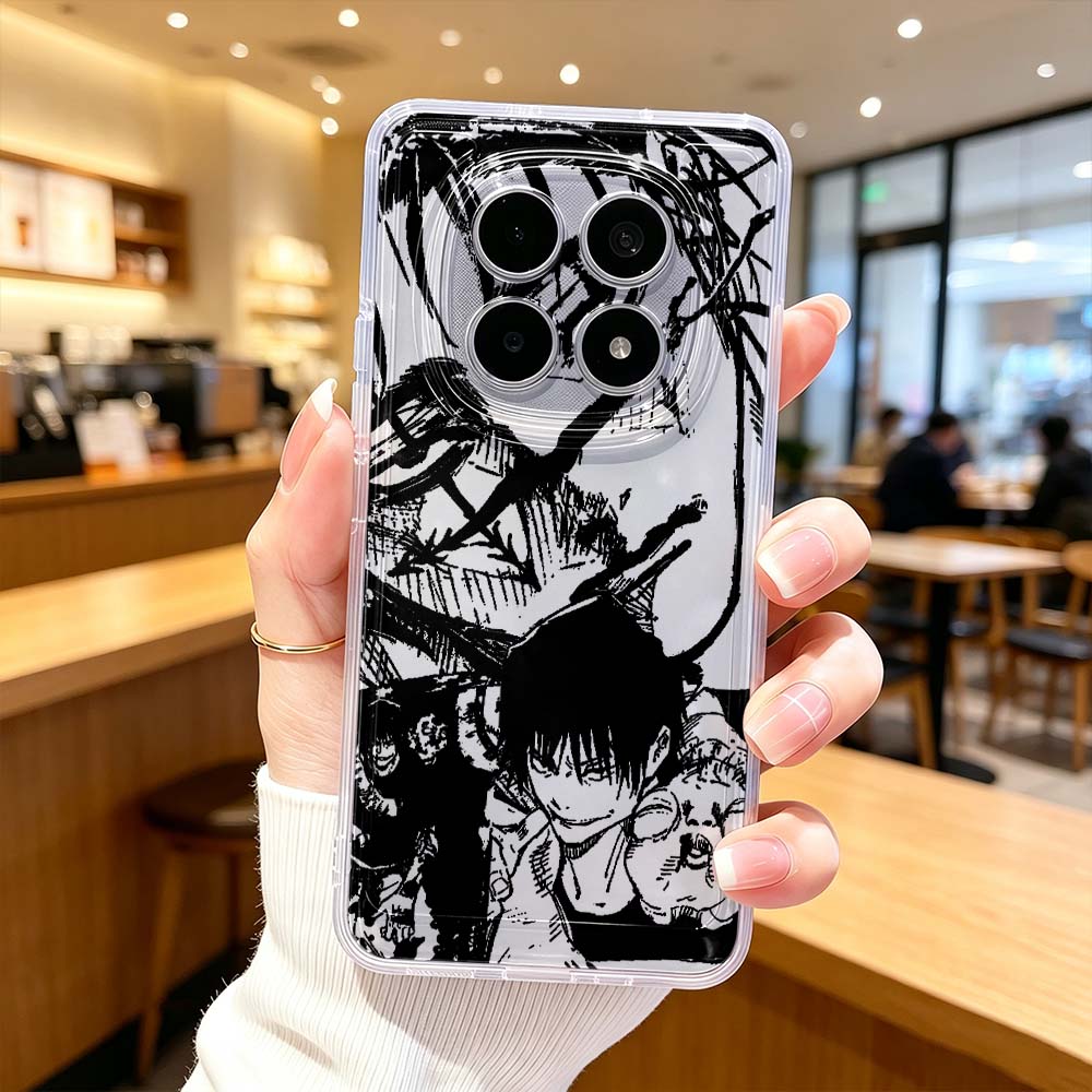 Xiaomi Poco X6 - Funda Protectora Transparente para Teléfono Jujutsu