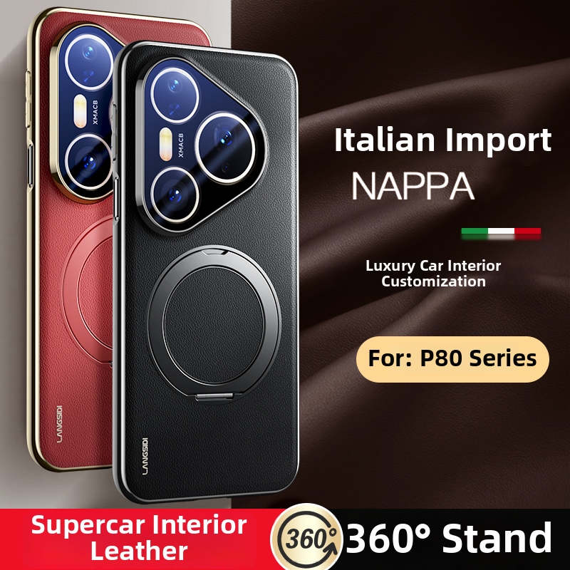 Huawei Pura 70 - Funda Magnética de Cuero para Huawei