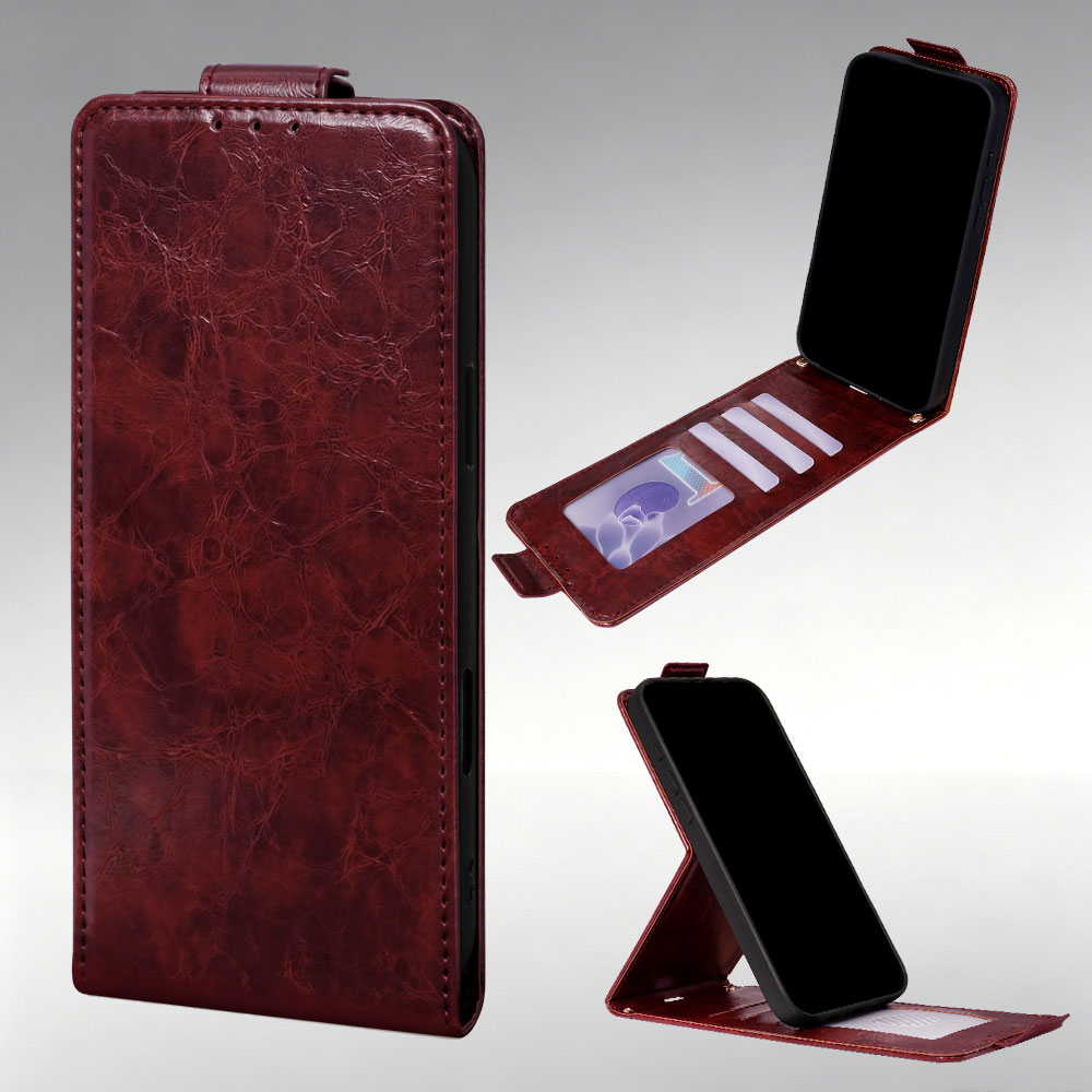 Realme C67 - Funda de cuero con tapa abatible