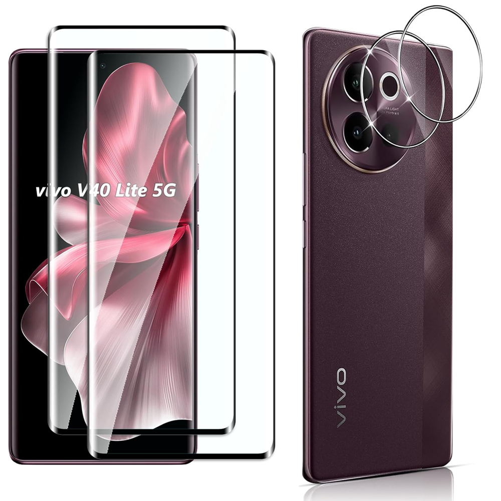 Vivo V40 - Vidrio Templado curvo 3D 9H para