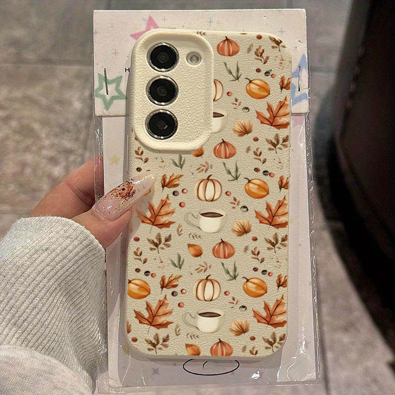 Funda con ilustración de café  - Samsung Galaxy A55 reseña y precio