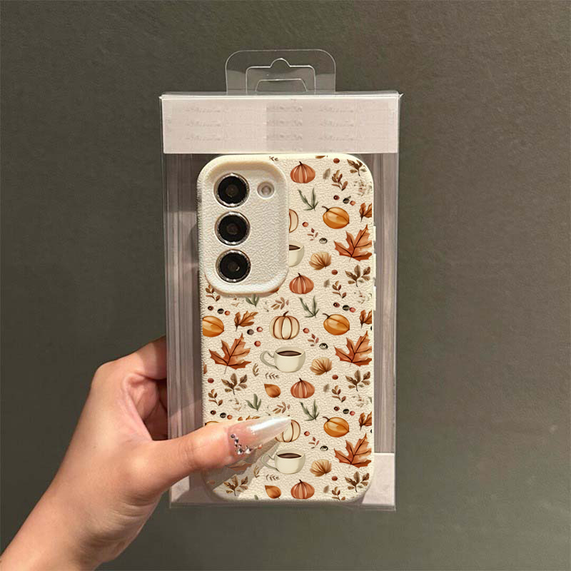 Funda con ilustración de café  - Samsung Galaxy A55 reseña y precio