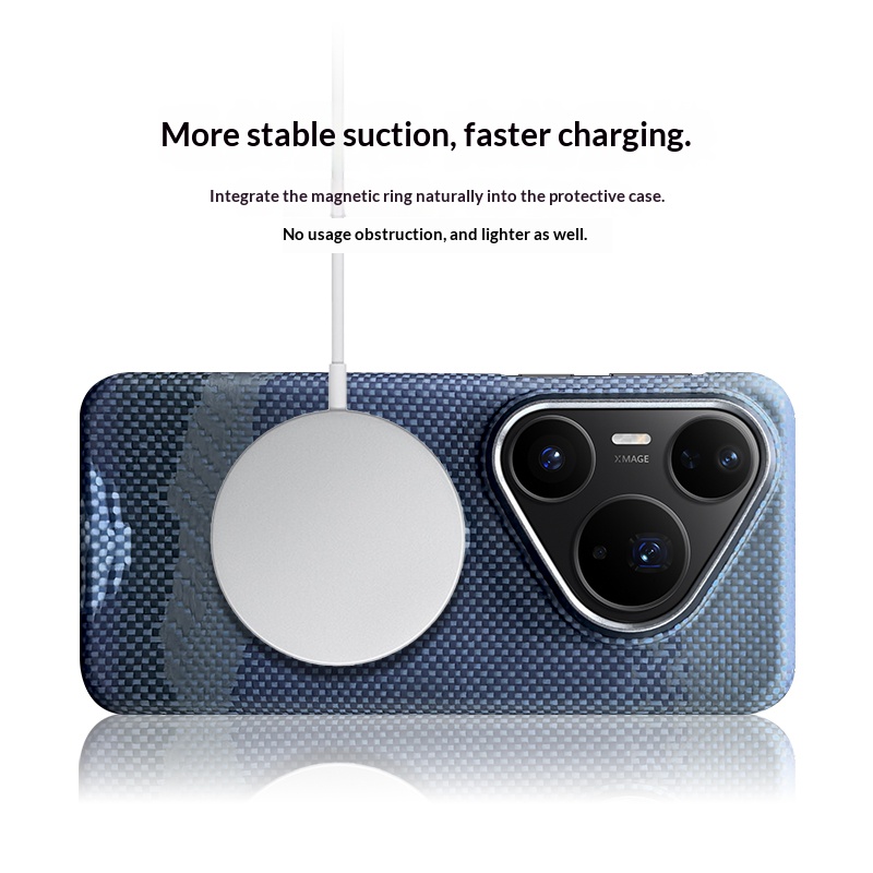 Funda de teléfono de fibra de  - Huawei Pura 70 reseña y precio