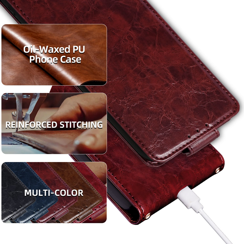 Funda de cuero con tapa abatib - Realme C67 reseña y precio
